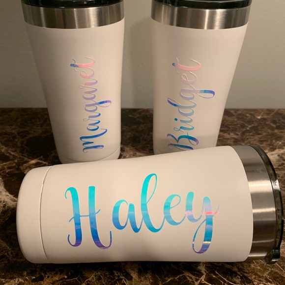 Custom Hologram Name Yeti Tumblers Bridesmaids - Picture 3 of 8